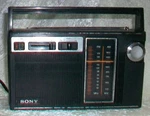 Vintage Sony Portable Am Solid State Transistor Radio TFM-7070W Hong Kong. Fixed Price $33.75.