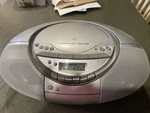 Sony CFD-S350 Cd/cassette Portable Boombox With Power Cord Silver Works!!. Fixed Price $49.99.
