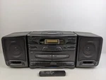Vintage Jvc Cd Dual Cassette Player Boombox Tested Working PC-X110 Remote. Fixed Price $139.99.