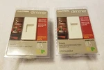 (2) Lutron Dimmer Single Pole LG-600H-LA (120V/600W) Light Almond (nip). Fixed Price $18.70.
