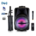 New Befree 12 Inch Bluetooth Party Speaker W/ Reactive Led Tripod Stand Fast. Fixed Price $150.22.
