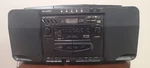 Sharp WQ-CH1500 Boombox, Cd Changer, Dual Cassette Play, Fm/am. Tested, Works. Fixed Price $89.00.