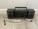 Sanyo M9721 Boombox Cassette Player Am/fm Radio - Tested Vintage. Fixed Price $99.99.