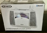 New Jensen CD-565 Portable Bluetooth Aux Radio Music System White. Fixed Price $35.00.