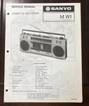 SANYO.SEP/83/ W1 Cassette Recorder Service Manual. Fixed Price $20.00.
