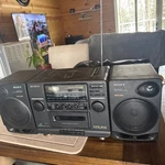 Sony Boombox CFD-510 Mega Bass Radio Works Great No Cord Read. Fixed Price $30.00.