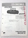 Original Oem Sony CFD-DW83MKII Repair Service Manual Cd Radio Cassette Corder. Fixed Price $11.69.
