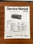 Quasar / Technics GX-3626 Radio Cassette Service Manual *original*. Fixed Price $19.97.