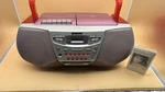 Vtg Ytk Sony Cfd 922 Cranberry Red Boombox Am/fm Cd Cassette Player August, 2000. Fixed Price $139.00.