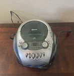 Memorex MP3226 Cd Cassette Tape Am Fm Radio Gray & Blue Boombox Parts Only. Fixed Price $30.00.