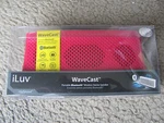 Brand New Iluv Wavecast Portable Bluetooth Wireless Stereo Speaker (pink). Fixed Price $23.98.