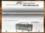 Jvc PC-W310 / Stereo Owner User Manual *original*. Fixed Price $24.97.