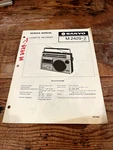 Sanyo Cassette Recorder 2429-2 Service Manual. Fixed Price $15.99.