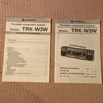 Hitachi Model TRK-W3W Portable Component Service Instruction Manuals. Fixed Price $15.00.