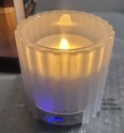 Open Box Ihome Bluetooth Candle Speaker, Rechargeble, Portable, Flamelessled. Fixed Price $22.99.
