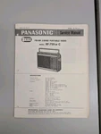 Panasonic RF-759 Fm/am 2 Band Portable Radio Service Manual D-5831. Fixed Price $54.95.