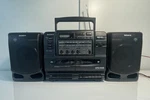 Vtg Sony CFD-545 Stereo Mega Bass Fm/am Radio Cd Cassette-corder Boombox Working. Fixed Price $197.00.