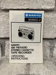 Sanyo M9902-2 Operating Instruction Manual Original. Fixed Price $15.00.