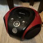 Memorex MP3844 Red Digital Cd Boombox Tested Works Great Cord Handle. Fixed Price $37.40.