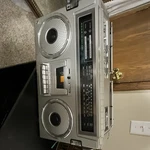 Quasar GX-3642 Silver Boombox Cassette Tape Am/fm Radio Headphone Jack. Fixed Price $200.00.