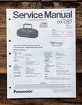 Panasonic RX-DS7 Radio Cassette Service Manual *original*. Fixed Price $19.97.