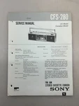 Sony CFS-280 Original Service Manual Free Shipping. Fixed Price $14.00.