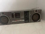 Sharp QT-37 Stereo Boombox With Dual Cassette Player & Am/fm Radio. Fixed Price $130.00.