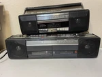 Used Sony Portable Radio Cassette Recorder Boomboxes CFM-210 & CFS-W301 Read. Fixed Price $59.88.
