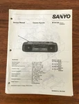 Sanyo W738 Boombox / Radio Cassette Service Manual *original* #2. Fixed Price $21.98.