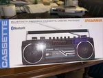 Sylvania Portable Bluetooth Boombox Cassette Am/fm Radio Usb Sd Player. Fixed Price $29.99.