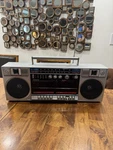 Soundesign 80 Boombox Stereo 4684 Works! Ghetto Blaster Am Fm Radio Cassette. Fixed Price $149.95.
