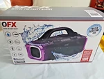 Qfx Waterproof Boom Box Speaker, High Powered, Bluetooth, Led Lights, Portable. Fixed Price $103.20.