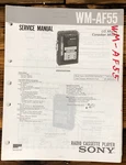 Sony WM-AF55 Service Manual *original*. Fixed Price $19.97.