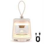 Portable White Waterproof Led Camping Lantern With Speaker For Emergency. Fixed Price $30.99.