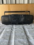 Sony CFS-D30 Boombox Cassette Player Am/fm Radio Auto Reverse Mega Bass. Fixed Price $22.50.