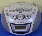 Sony CDF-E75 Silver Radio Cassette Boombox Tested All Works Perfect Clean. Fixed Price $74.99.
