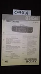 Sony CFS-D560 Stereo Boombox Ghettoblaster Service Manual Original Repair Book. Fixed Price $35.00.