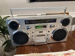 Gpo Brooklyn Bluetooth Boombox - Silver. Fixed Price $416.00.