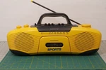 Sony Sports CFS-902 Yellow Boombox Am/fm Radio Cassette Recorder Tested. Fixed Price $49.99.