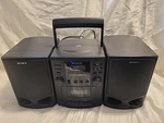 Vintage Sony CFD-515 Cd Radio Cassette Mega Bass Boombox, Needs New Tape Belts. Fixed Price $39.95.