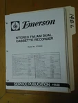 Emerson CTR944 Service Manual Original Repair Book Stereo Boombox Tape Radio. Fixed Price $25.00.