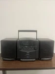 Rca -RP-7975- Cd, Am/fm,cass Rec Port Boom Box, Bass Reflex 0657 Parts Only. Fixed Price $30.00.