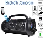 Boytone BT-18BK Portable Bluetooth Boombox Speaker, Indoor/outdoor 2.1 Hi-fi. Fixed Price $49.95.