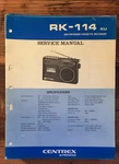 Pioneer RK-114 Radio Cassette Service Manual *original*. Fixed Price $14.97.