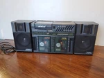 Yorx Model BP1000 Rare 3 Cassette Recorder Player Am/fm Boombox Detach Speakers. Fixed Price $249.00.