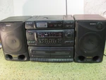 Sony CFD-560 Portable Cd Cassette Boombox Radio. Fixed Price $89.99.
