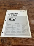 Toshiba RT-8150S Stereo Radio Cassette Recorder Am/fm Original Service Manual. Fixed Price $15.99.