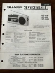 Sharp QT-15W QT-15R Radio Cassette Tape Recorder Service Manual Original Oem. Fixed Price $14.99.