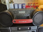 Sony Esp Sports CFD-980 Water Resistant Cd Radio Cassette Boombox Works Great!. Fixed Price $86.69.