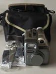 Retro Yoshima YO-1818 36MM Camera Cassette Tape Player & Case/accessories. Fixed Price $39.00.